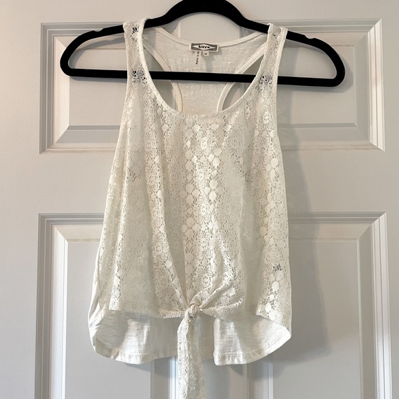 Ivory sheer lace tank from PacSun - Picture 1 of 1